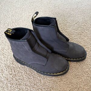 Grey Laceless Dr Marten